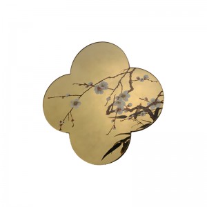 Zotye Stainless Steel Gold Electroplated จีน-สไตล์การตกแต่งสแตนเลสสตีลลวดลาย